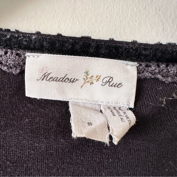 ANTHROPOLOGIE-MEADOW Rue Velvet Top (Size:Small) - Picture 8 of 8